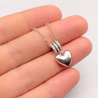 Chic Heart Pendant Set