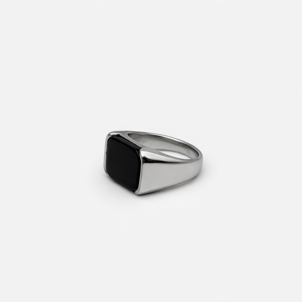 Classic Black Stone Ring