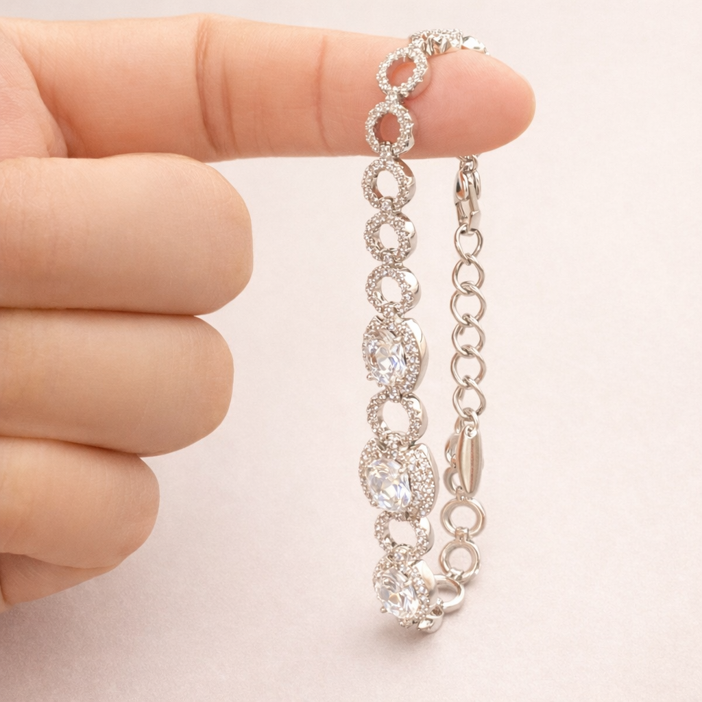 Silver Crystal Bracelet