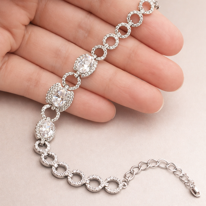 Silver Crystal Bracelet