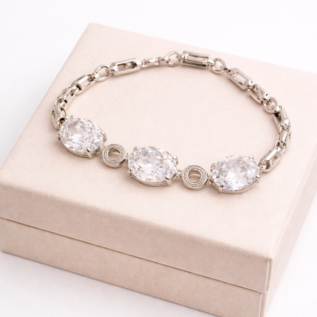 Oval Crystal Bracelet