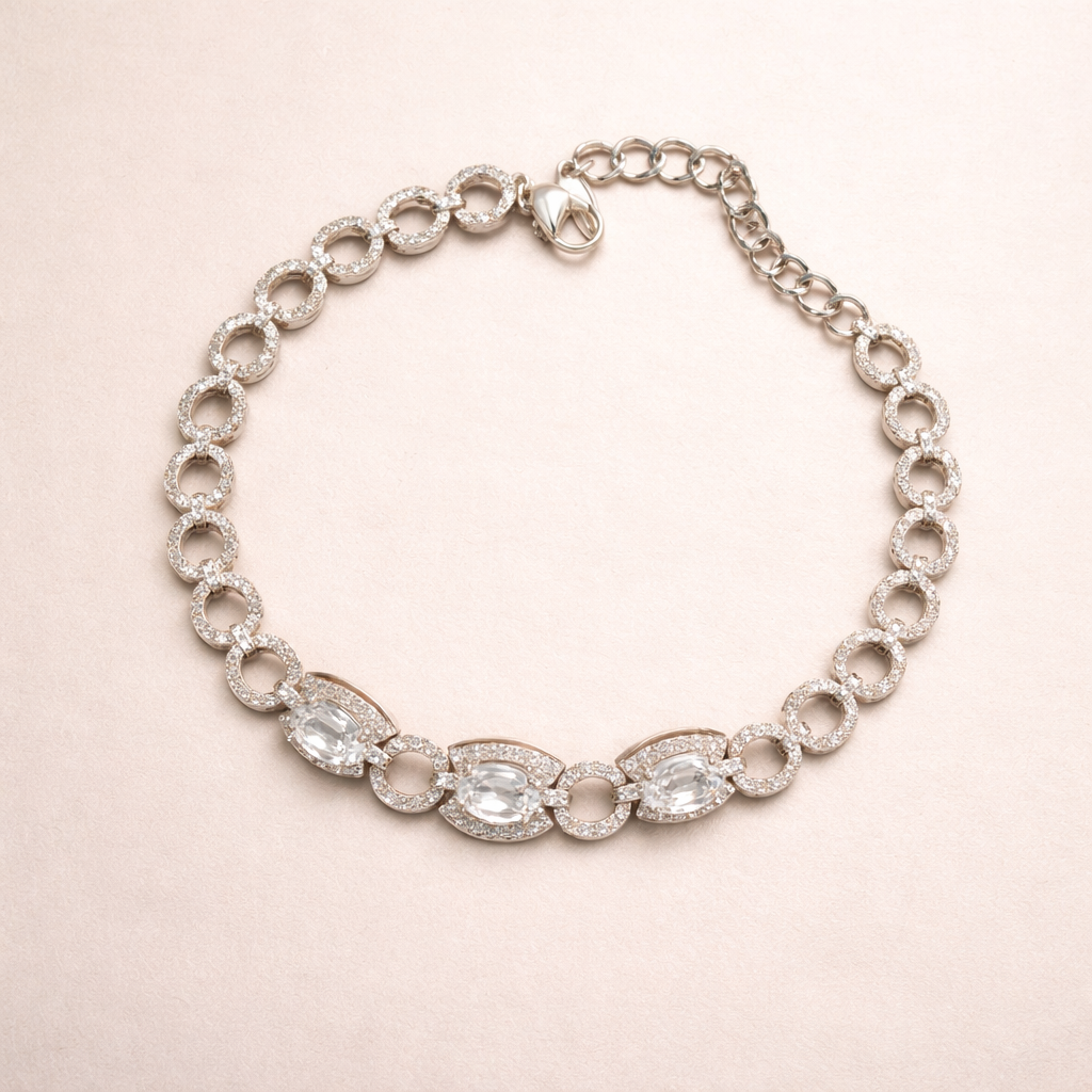 Silver Crystal Bracelet