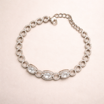 Silver Crystal Bracelet