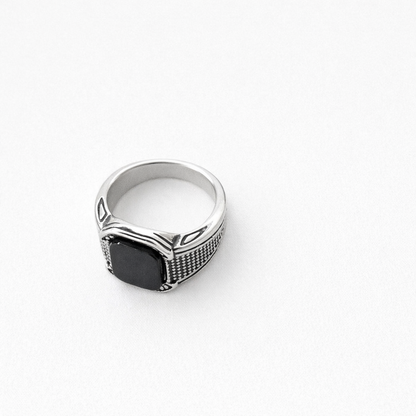 Midnight Black Stone Ring