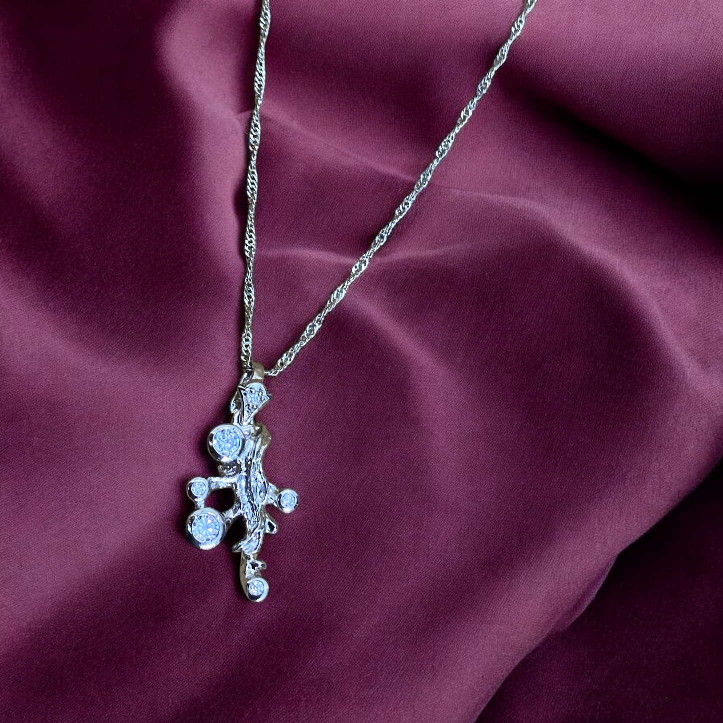 Silver Mystic Branch Pendant