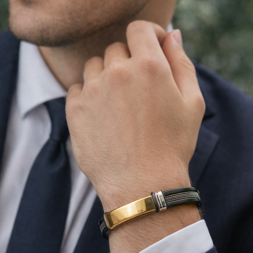 Men’s Gold Accent Bracelet