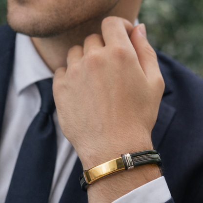 Men’s Gold Accent Bracelet